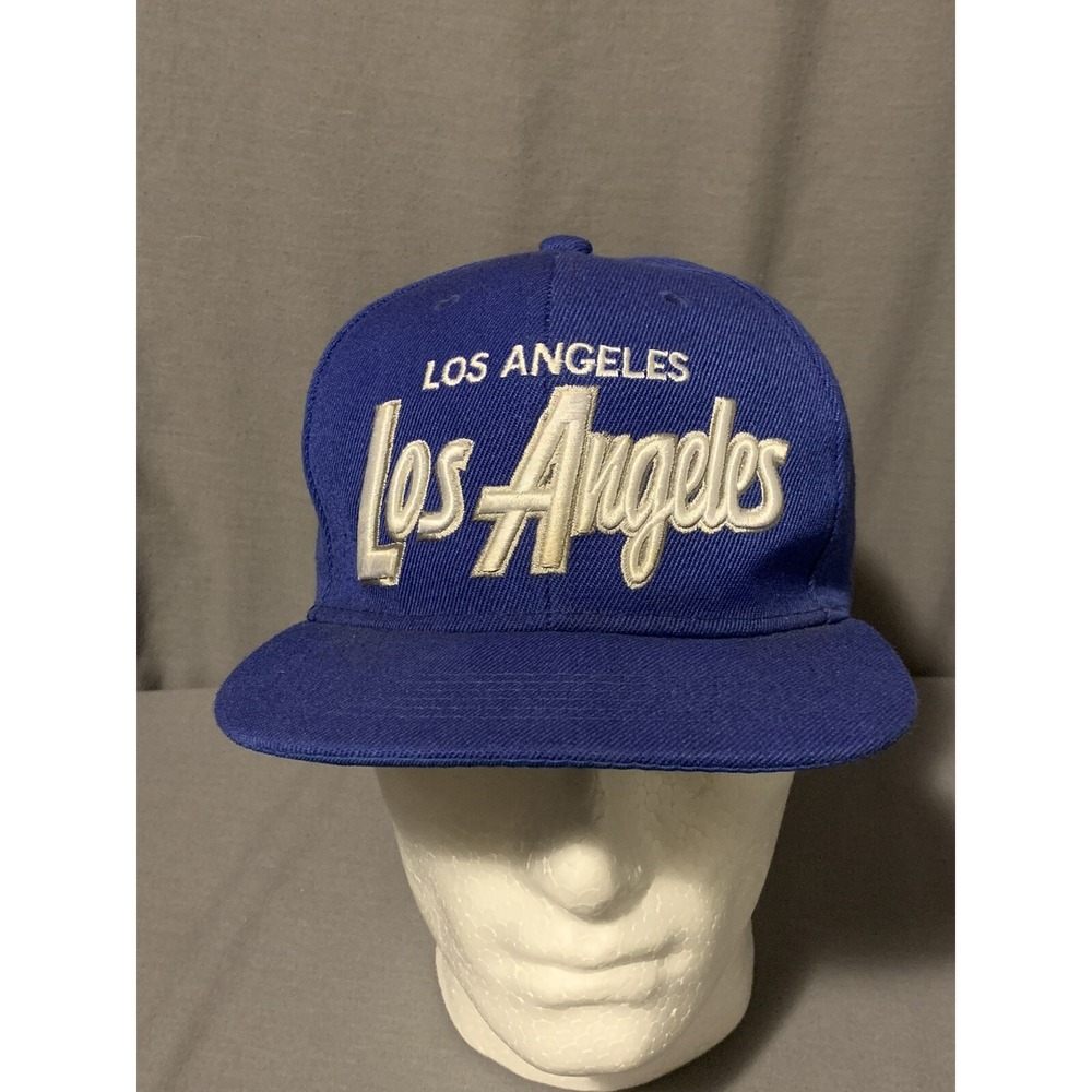 Los Angeles Triple Embroidered Snapback Baseball Hat Cap Blue Dodgers Colors